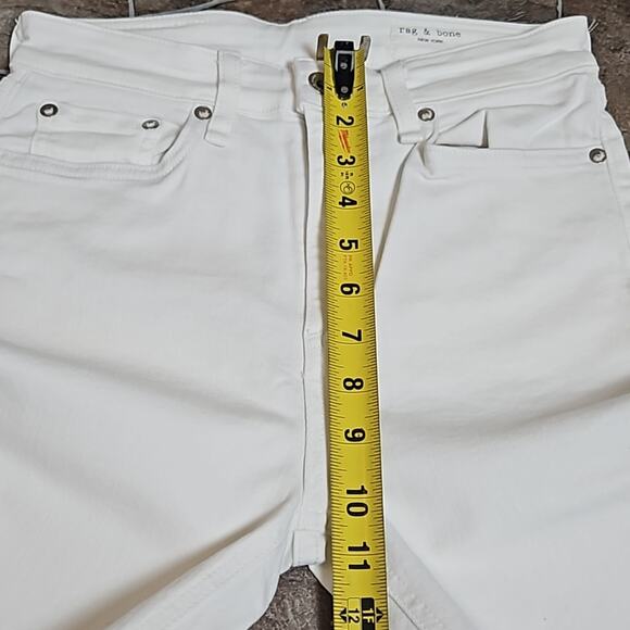 NWT Rag & Bone High Rise Skinny Jeans  Sz 26 in White - Picture 8 of 13